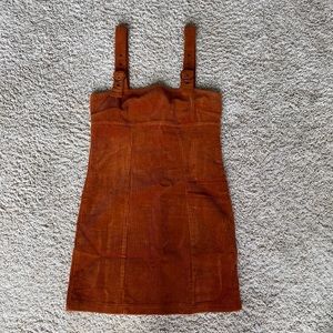 Corduroy overall dress